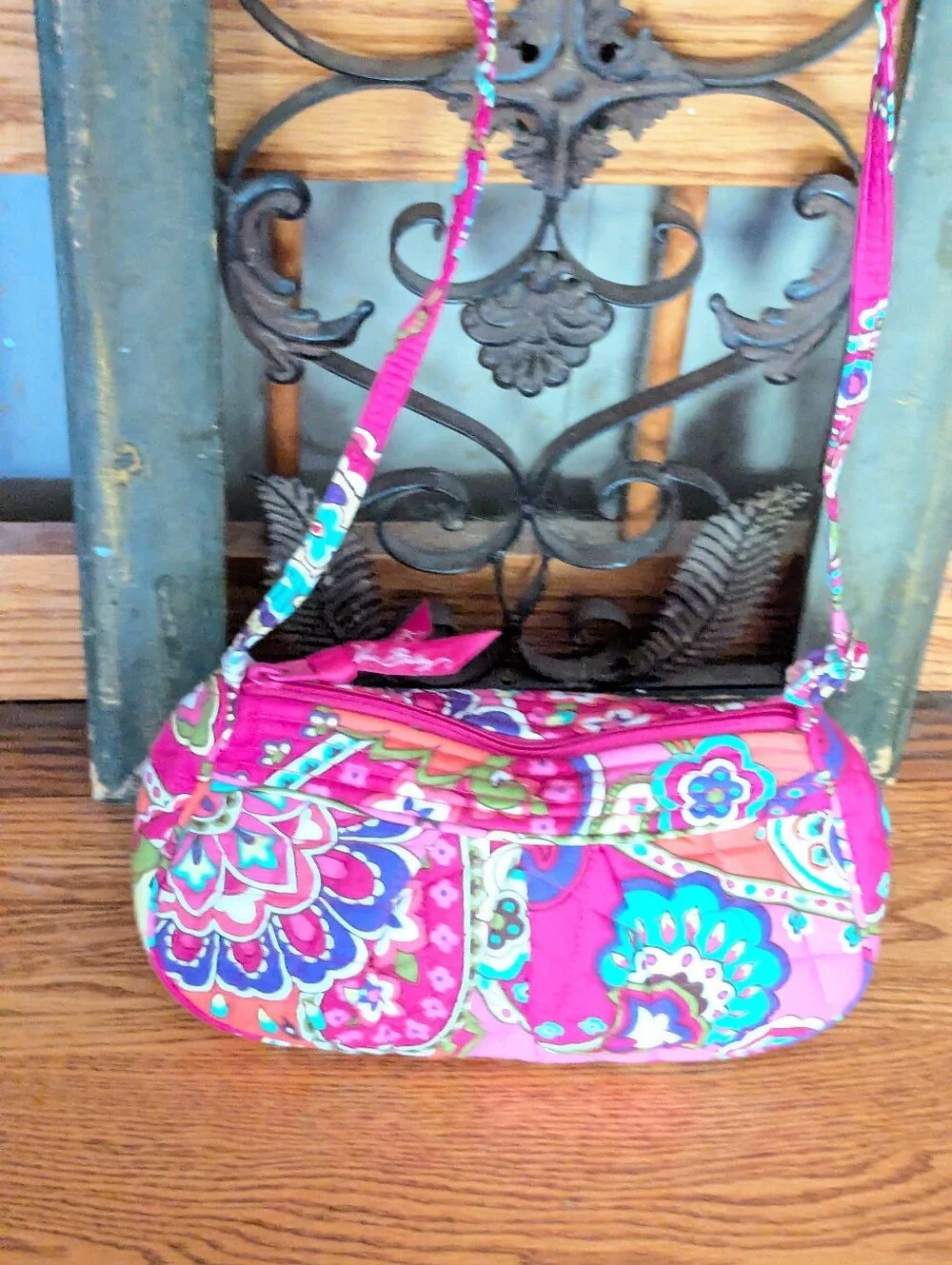 NWT Vera Bradley Pink Swirls Mini Crossbody Bag